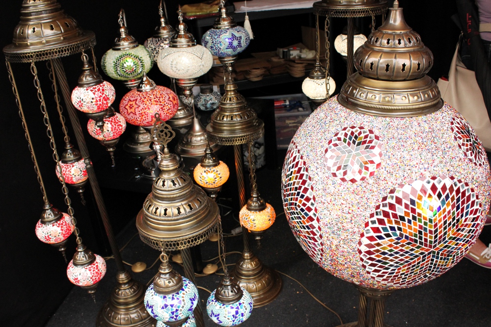Beautiful moroccon lights at a market
