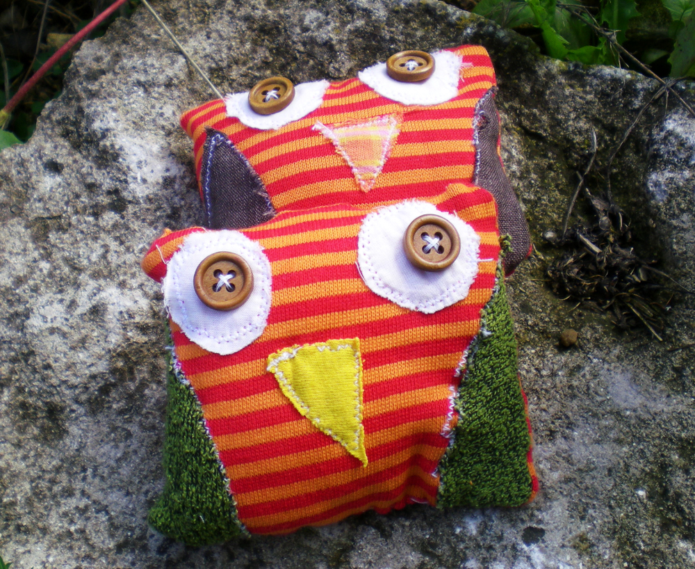 Owl plush toy hand made